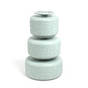 food warmer set From Jiwar -  HAZE BLUE + SILVER 