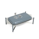 بوفيه ستانلس ستيل حجم وسط من جوار  - أزرق و فضي