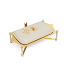Stainless Steel Buffet - L From Jiwar - Beige + Gold 