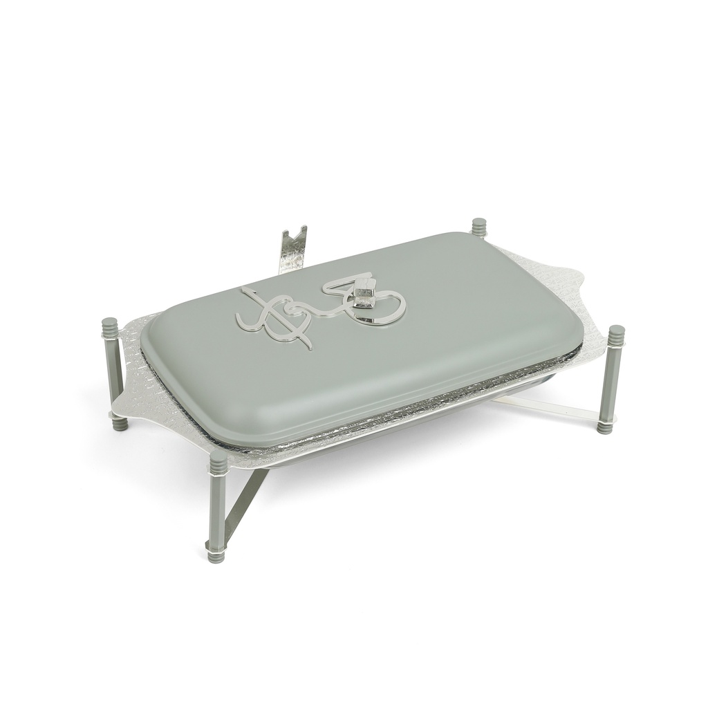 Stainless Steel Buffet - L From Jiwar - Light Green + Silver