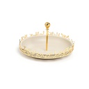 Sweet Serving Tray -S From Jiwar - Beige + Gold 