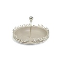 Sweet Serving Tray -S From Jiwar -  Beige + Silver 