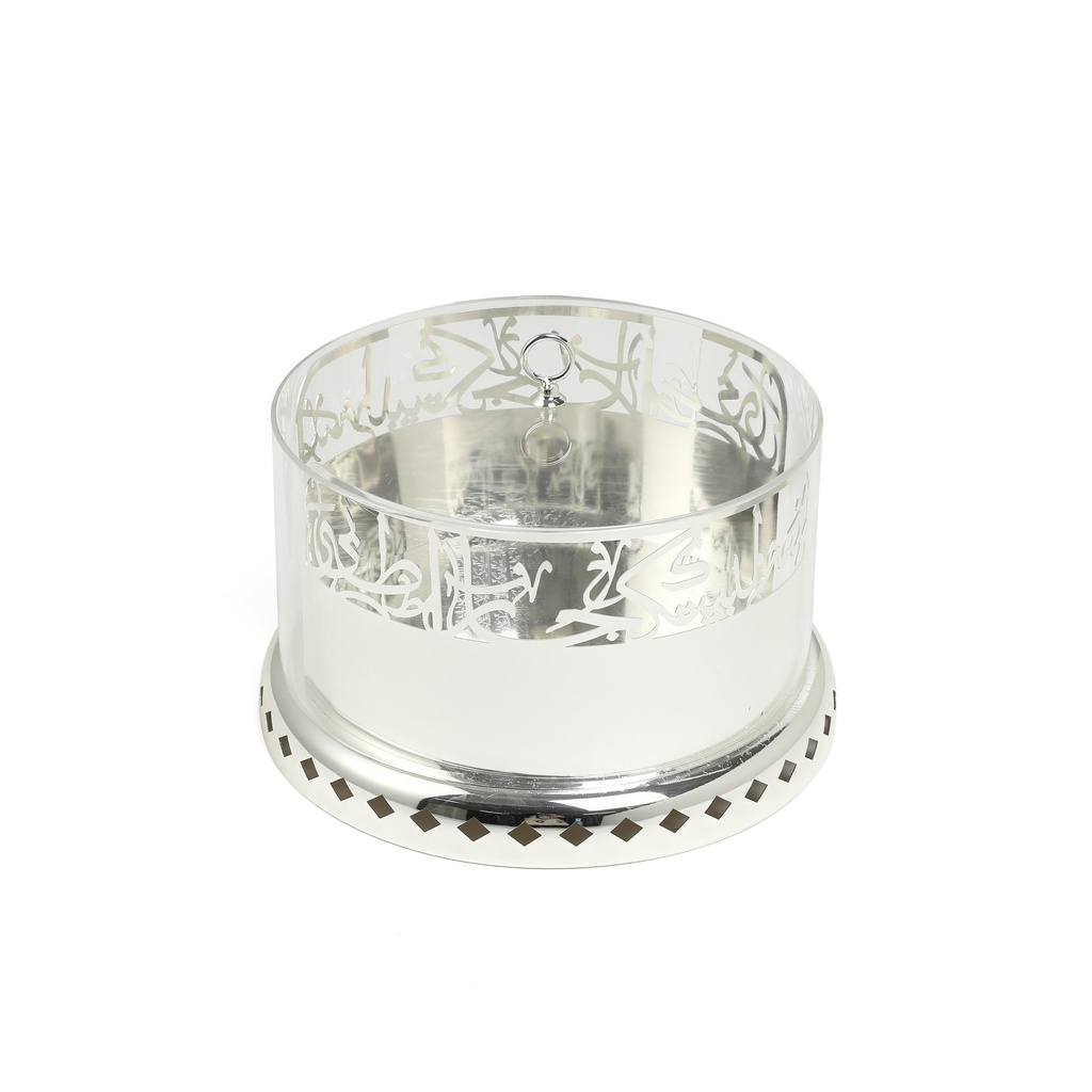 حامل صحون حجم كبير من جوار - فضي