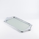 Iron Serving Tray From Jiwar - Light Green + Silver