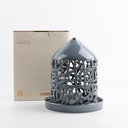 Large Electronic Candle From Jiwar - Blue + Silver