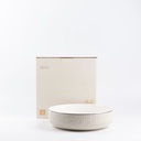 Salad Serving Bowl From Jiwar -  Beige + Silver 