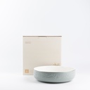 Salad Serving Bowl From Jiwar - Light Green + Silver