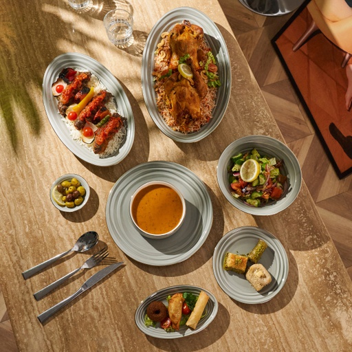 [ET1393] Grey - Dinner Set of 36 Pcs From Harmony