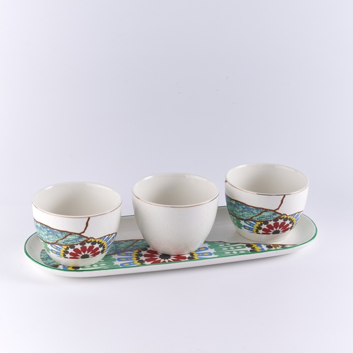 [DUN-1232] Snack tray set of 3 in printed color box