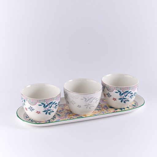 [DUN-1243] Snack tray set of 3 in printed color box